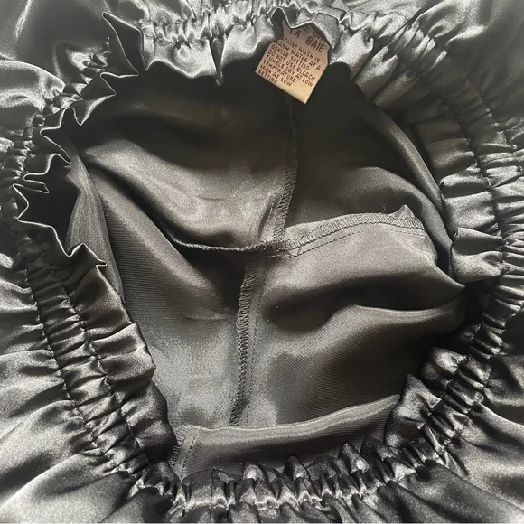 Hudson’s Bay Satin Pajama Pants Small Black Soft Luxury Sleepwear - Picture 11 of 16